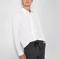 Stylus Mens Long Sleeve Regular Fit Button-Down Shirt
