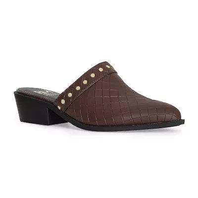 RM Rebecca Minkoff Barb Womens Round Closed Toe Mules