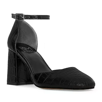 RM Rebecca Minkoff Katerin Womens Square Closed Toe Block Heel Pumps