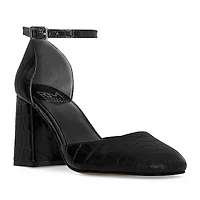 RM Rebecca Minkoff Katerin Womens Square Closed Toe Block Heel Pumps