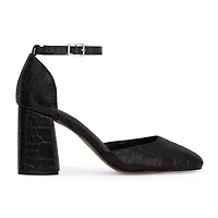 RM Rebecca Minkoff Katerin Womens Square Closed Toe Block Heel Pumps