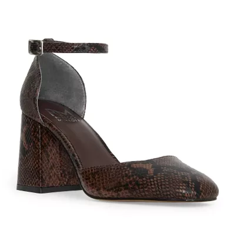 RM Rebecca Minkoff Katerin Womens Square Closed Toe Block Heel Pumps