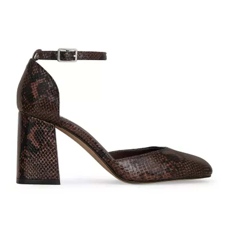 RM Rebecca Minkoff Katerin Womens Square Closed Toe Block Heel Pumps