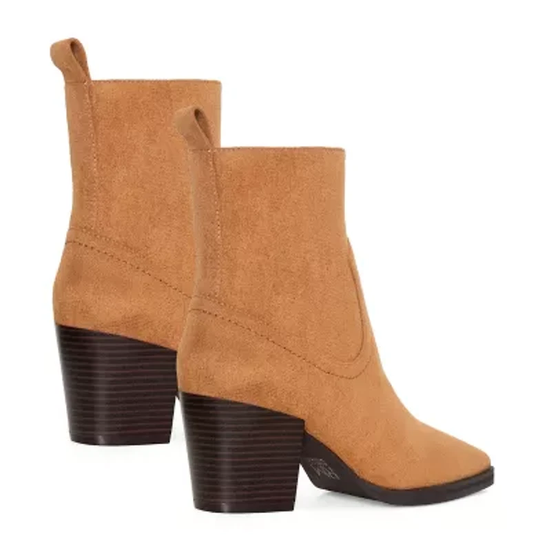 RM Rebecca Minkoff Womens Anne Stacked Heel Booties