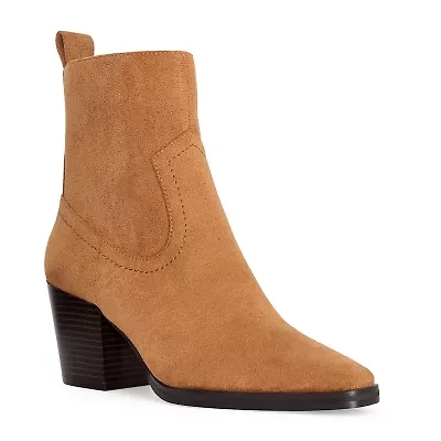 RM Rebecca Minkoff Womens Anne Stacked Heel Booties