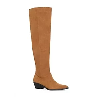 RM Rebecca Minkoff Womens Jenni Block Heel Over the Knee Boots