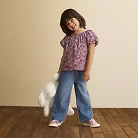 Okie Dokie Toddler & Little Girls Baggy Fit Jean