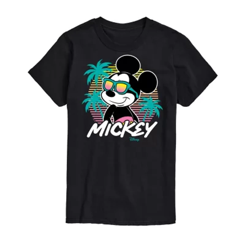 Mens Short Sleeve Mickey Mouse Graphic T-Shirt