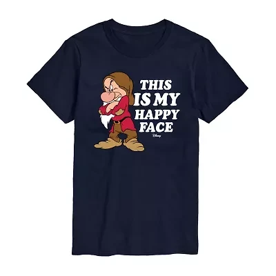 Mens Short Sleeve Snow White Grumpy Graphic T-Shirt