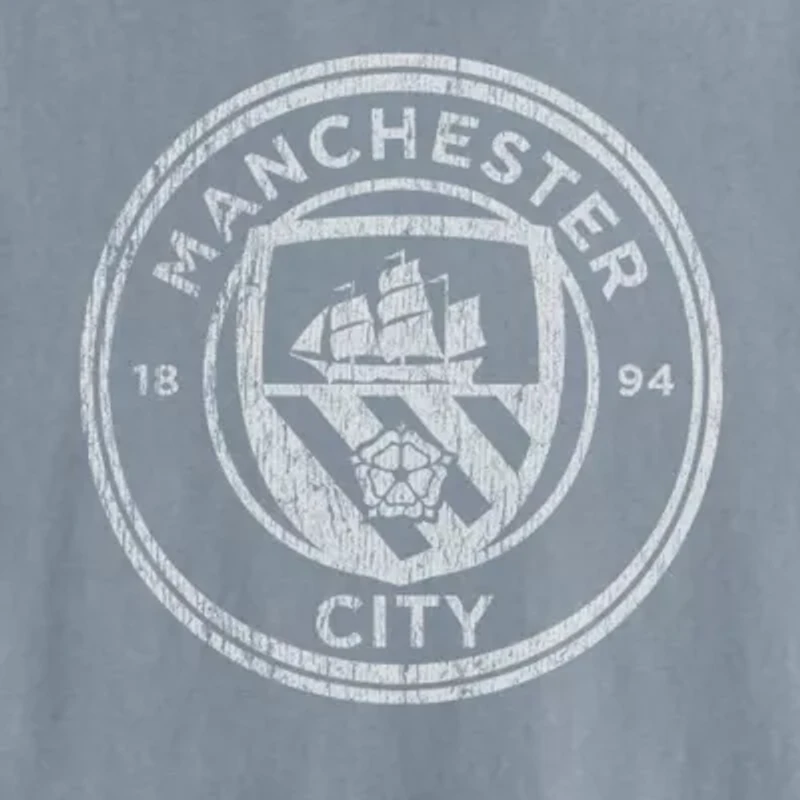 New World Manchester City Mens Crew Neck Short Sleeve Graphic T-Shirt