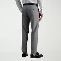 Haggar J.M. Tailored Fit Mens Plaid Stretch Fabric Flat Front Suit Pant