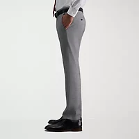 Haggar J.M. Tailored Fit Mens Plaid Stretch Fabric Flat Front Suit Pant