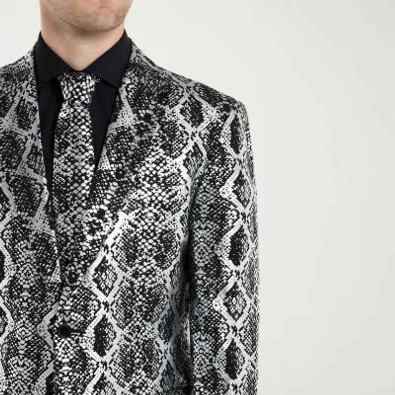 Opposuits Silver Snake Mens 3-pc. Suit Set