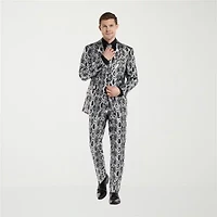 Opposuits Mens Silver Snake Suit Set