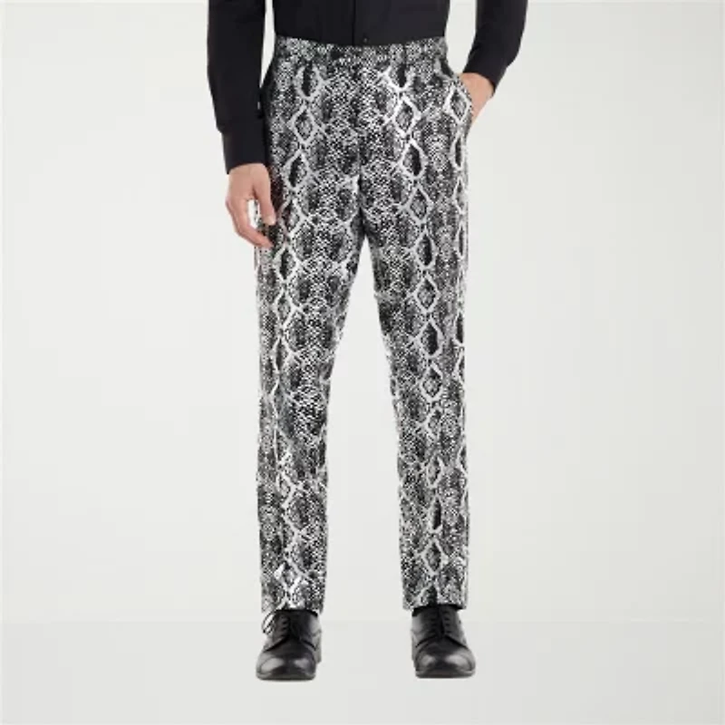 Opposuits Mens Silver Snake Suit Set