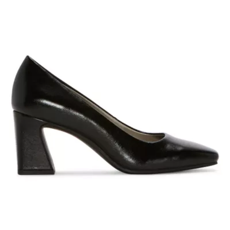Worthington Maurice Womens Square Closed Toe Block Heel Pumps