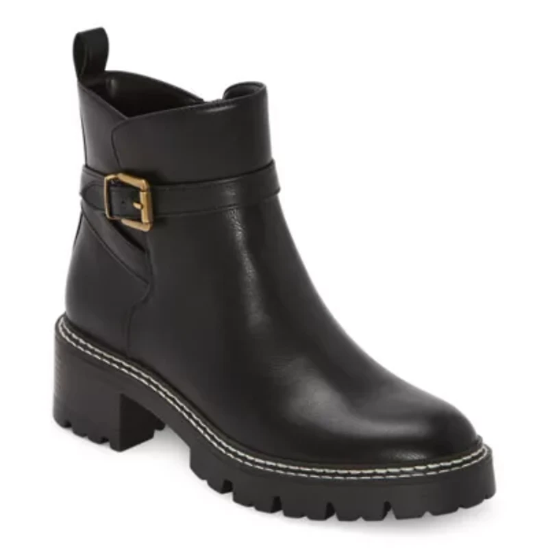 St. John's Bay Womens Daymarc Block Heel Booties