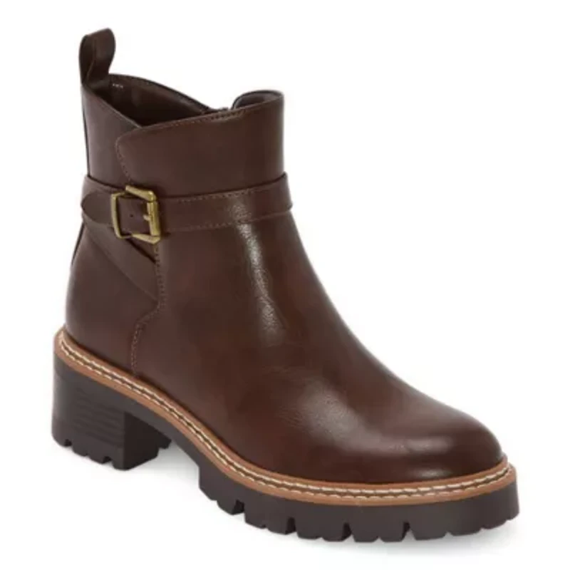 St. John's Bay Womens Daymarc Block Heel Booties