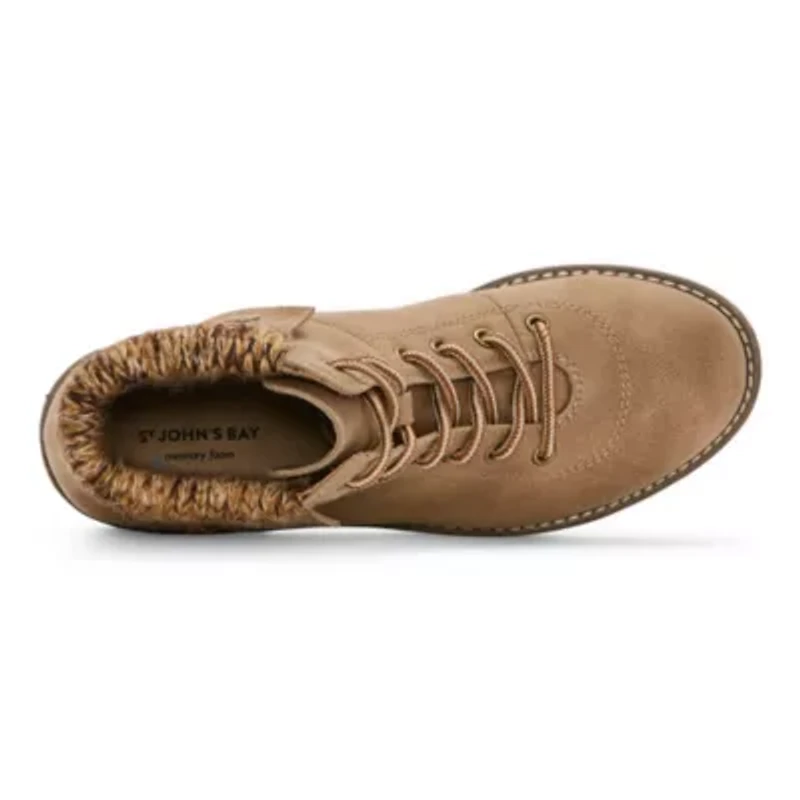 St. John's Bay Womens Shawn Block Heel Hiking Boots