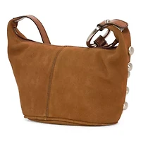 a.n.a Susan Genuine Suede Studded Crossbody Bag