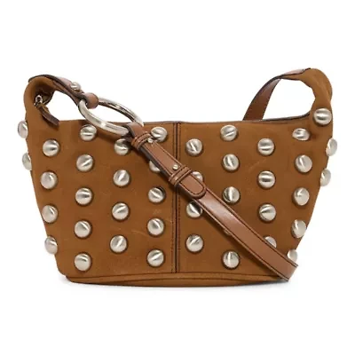 a.n.a Susan Genuine Suede Studded Crossbody Bag