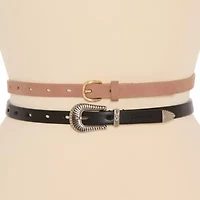 JS Jessica Simpson 75 2 Pack Womens Belt