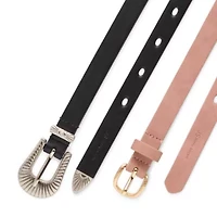 JS Jessica Simpson 75 2 Pack Womens Belt