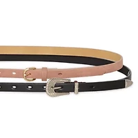 JS Jessica Simpson 75 2 Pack Womens Belt