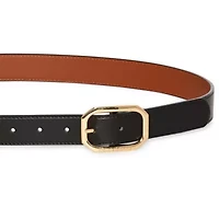 Liz Claiborne 29mm Geo Flip Reversible Womens Belt