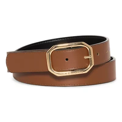 Liz Claiborne 29mm Geo Flip Reversible Womens Belt
