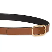 Liz Claiborne 29mm Geo Flip Reversible Womens Belt