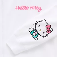 Womens Long Sleeve Hello Kitty Zipper Juniors Hoodie