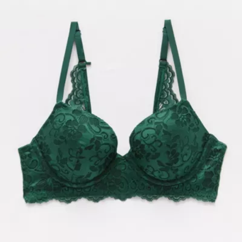 Arizona Body Holiday Lace Lightly Lined Demi Bra