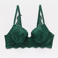 Arizona Body Holiday Lace Lightly Lined Demi Bra