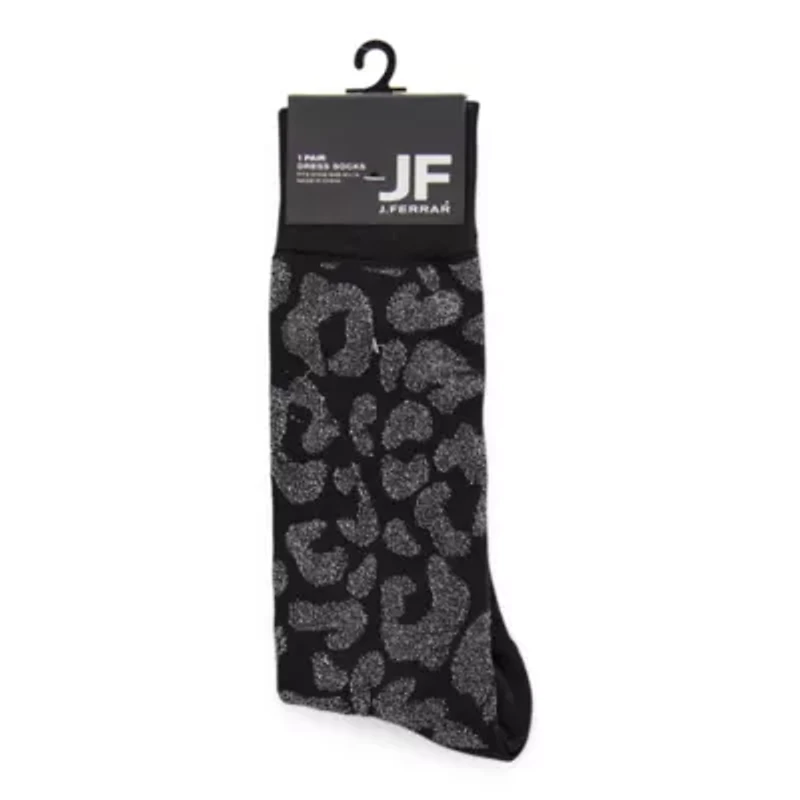 J. Ferrar Dress Mens 1 Pair Crew Socks