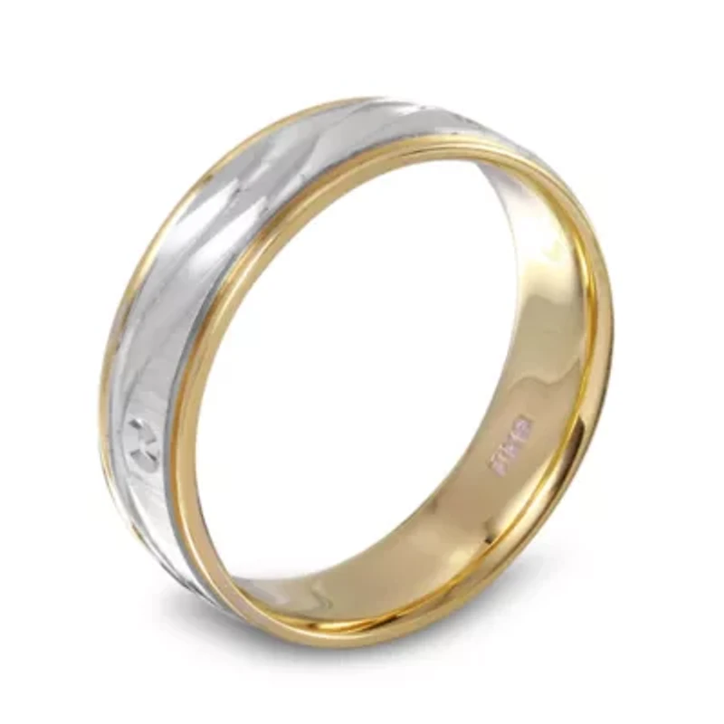 Mens 14K Gold Wedding Band