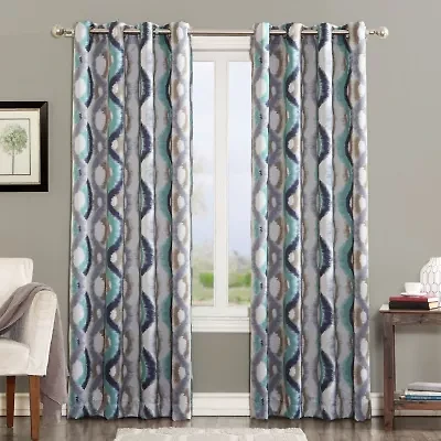 Sun Zero Andrus Grommet Top Energy Saving Light-Filtering Single Curtain Panel