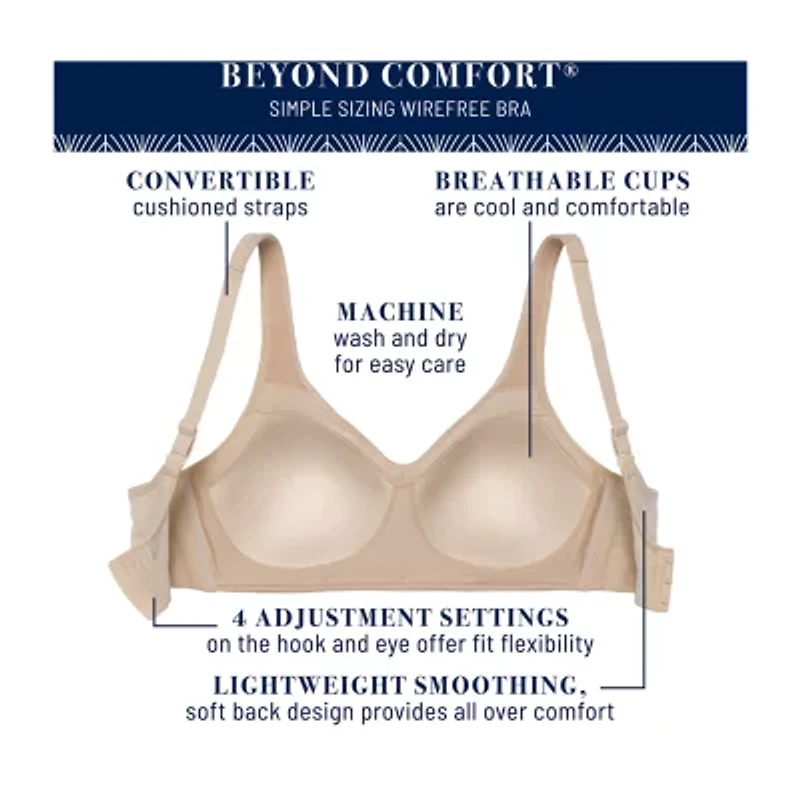 Vanity Fair® Beyond Comfort® Simple Sizing Wirefree Bra - 72204