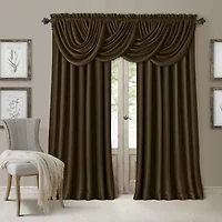 Elrene Home Fashions All Seasons Rod Pocket Back Tab Blackout Single Curtain Panel