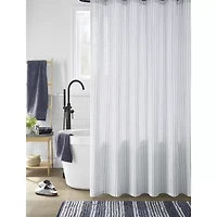 Linden Street Ticking Stripe Shower Curtain