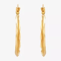 Womens 14K Gold 20.1mm Round Hoop Earrings