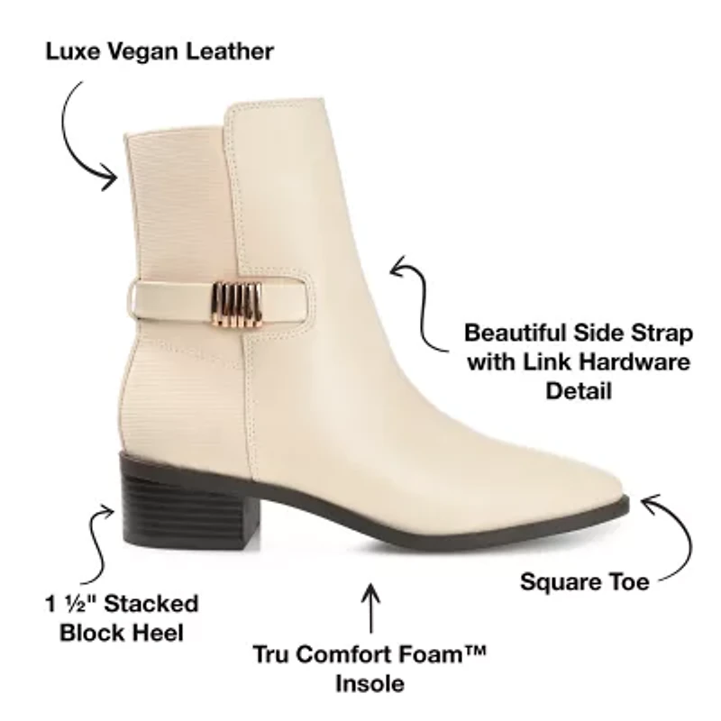 Journee Collection Womens Aubrie Stacked Heel Booties