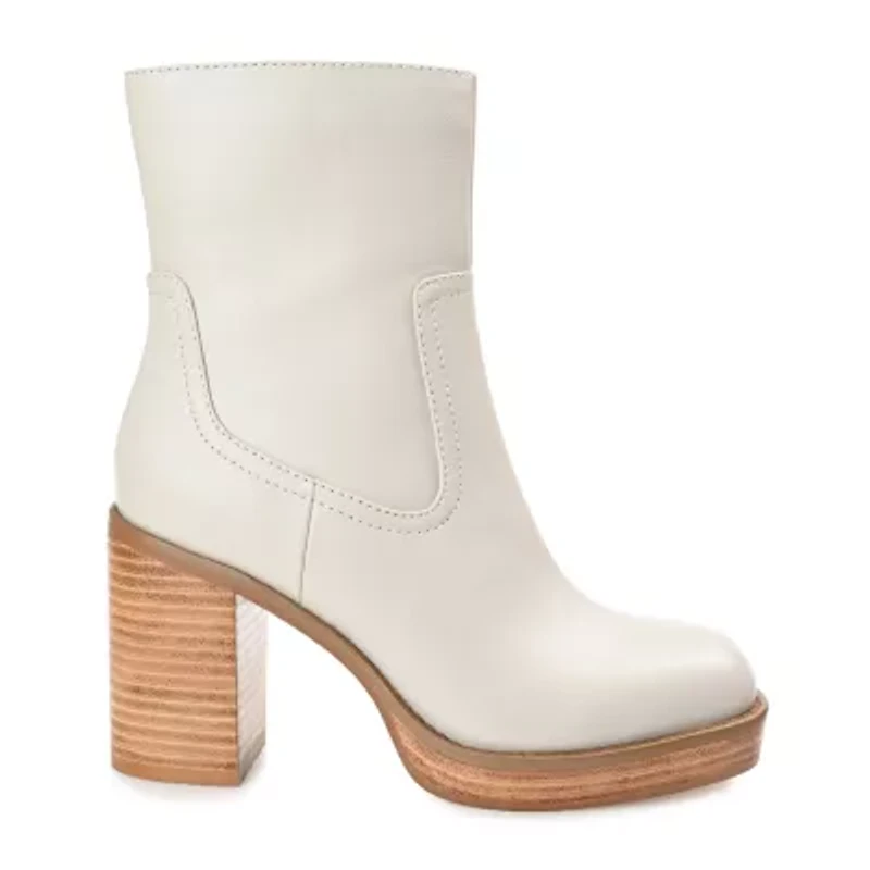 Journee Collection Womens Brittany Block Heel Booties