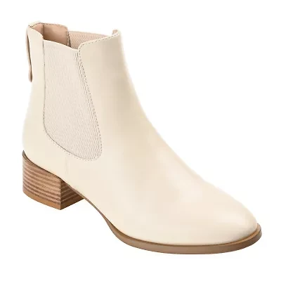 Journee Collection Womens Chayse Stacked Heel Booties