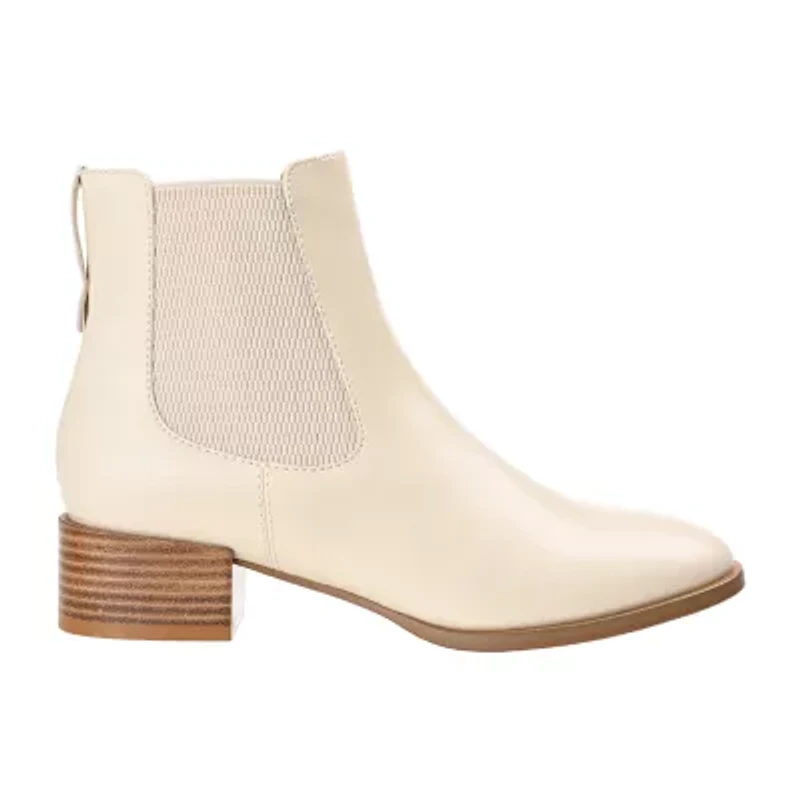 Journee Collection Womens Chayse Stacked Heel Booties