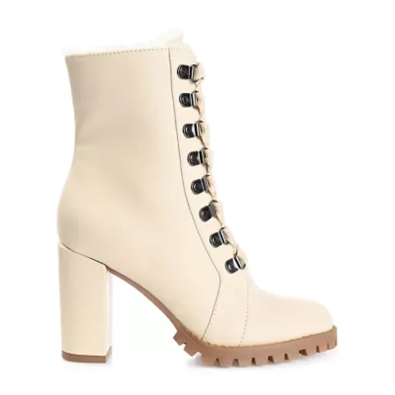 Journee Collection Womens Fauna Block Heel Booties