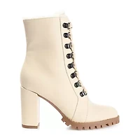 Journee Collection Womens Fauna Block Heel Booties