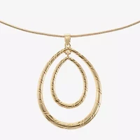 Liz Claiborne Pendant Necklace And Drop Earring Womens 2-pc. Jewelry Set