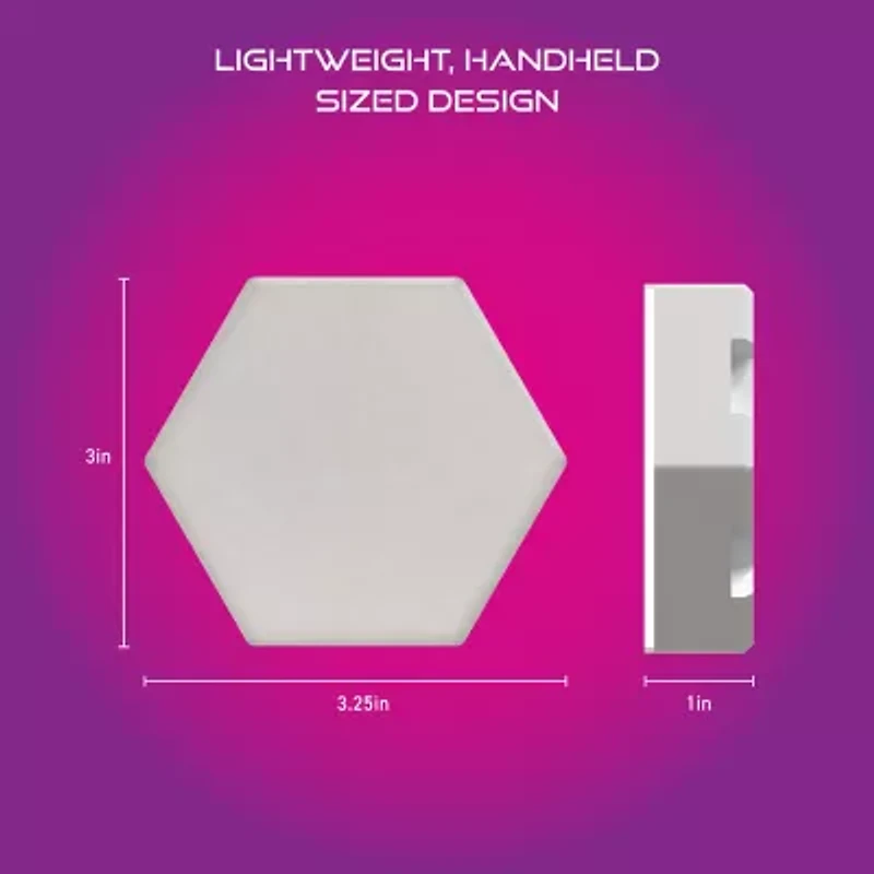 Iconic HexGlow Tile Lights, Six Hexagonal Lights with Full RGB Spectrum LEDs and Touch Controls