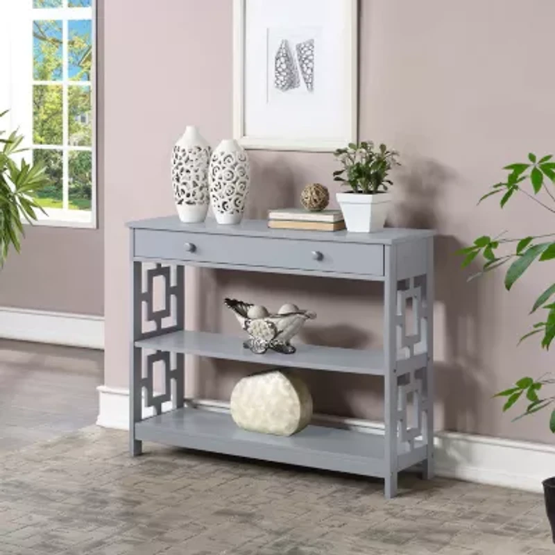 Convenience Concepts Town Square 1-Drawer Console Table